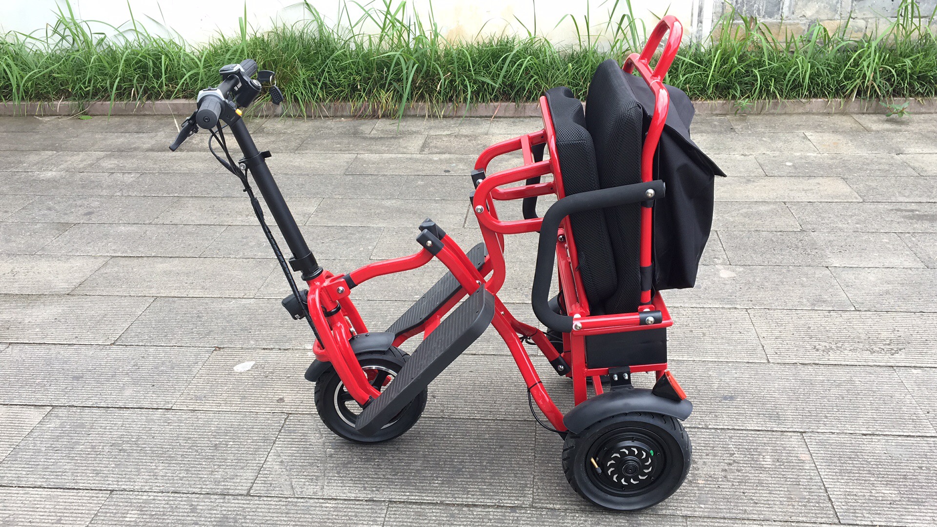 48V 10Ah Lithium Battery Folding Electric Tricycle Scooter for Adults Lightweight