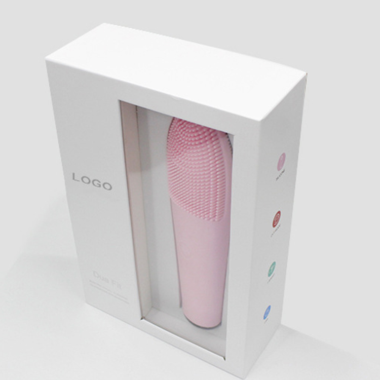 skin beauty instrument paper face massager packaging box with window