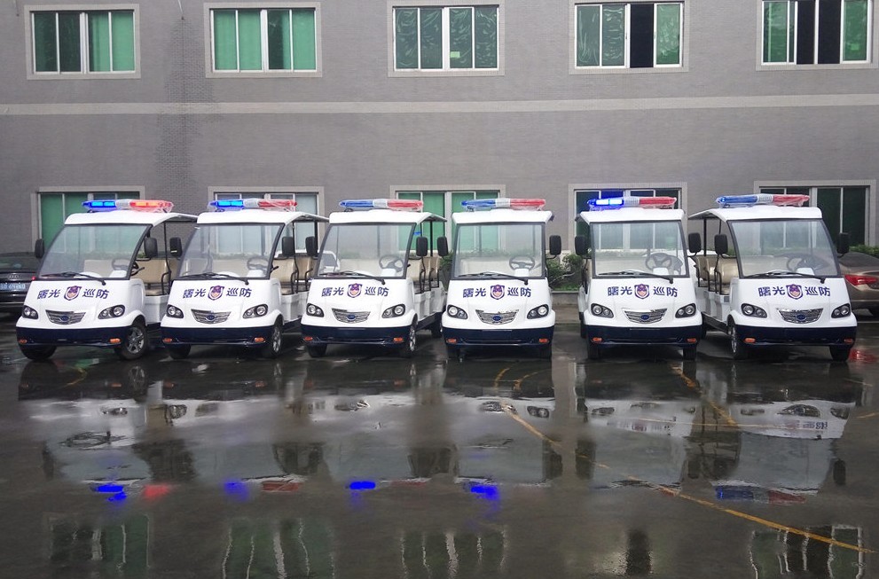 Public Security Electric Police Patrol Car , Electric Sightseeing Vehicle Energy Saving