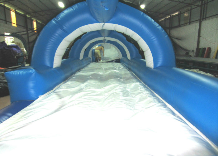Big Party Commercial Inflatable Water Slides 16 X 3.6 X 6m Silk Printing Safe Nontoxic