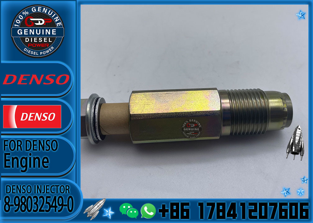 8980325490 common rail pressure limit valve 8 98032549 0 original pressure relief valve 8-98032549-0 for denso inj