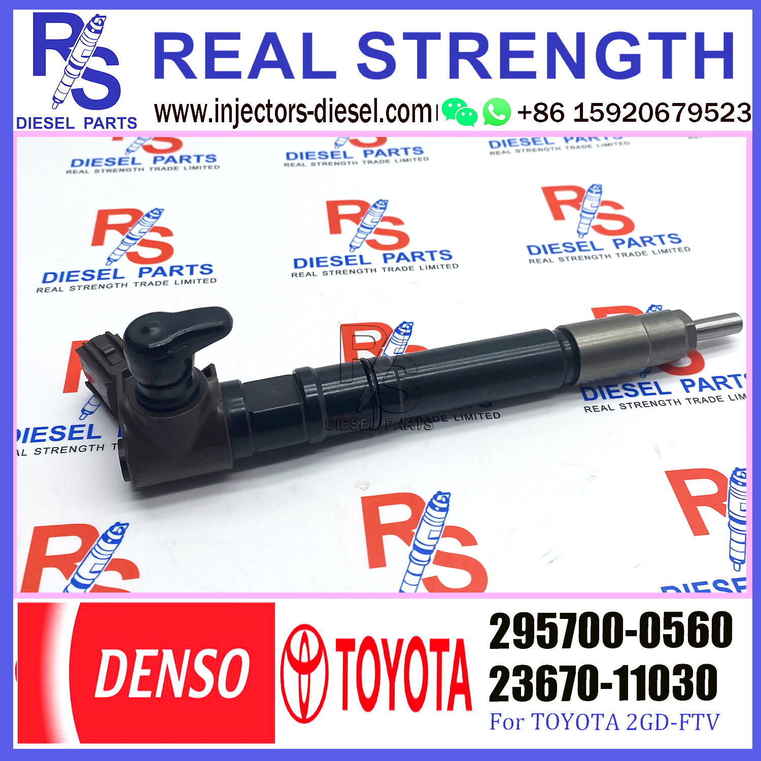 common rail injector 23670-11030 23670-0E020 diesel fuel injector 295700-0090 295700-0560 for TOYOTA 2GD-FTV 2.4