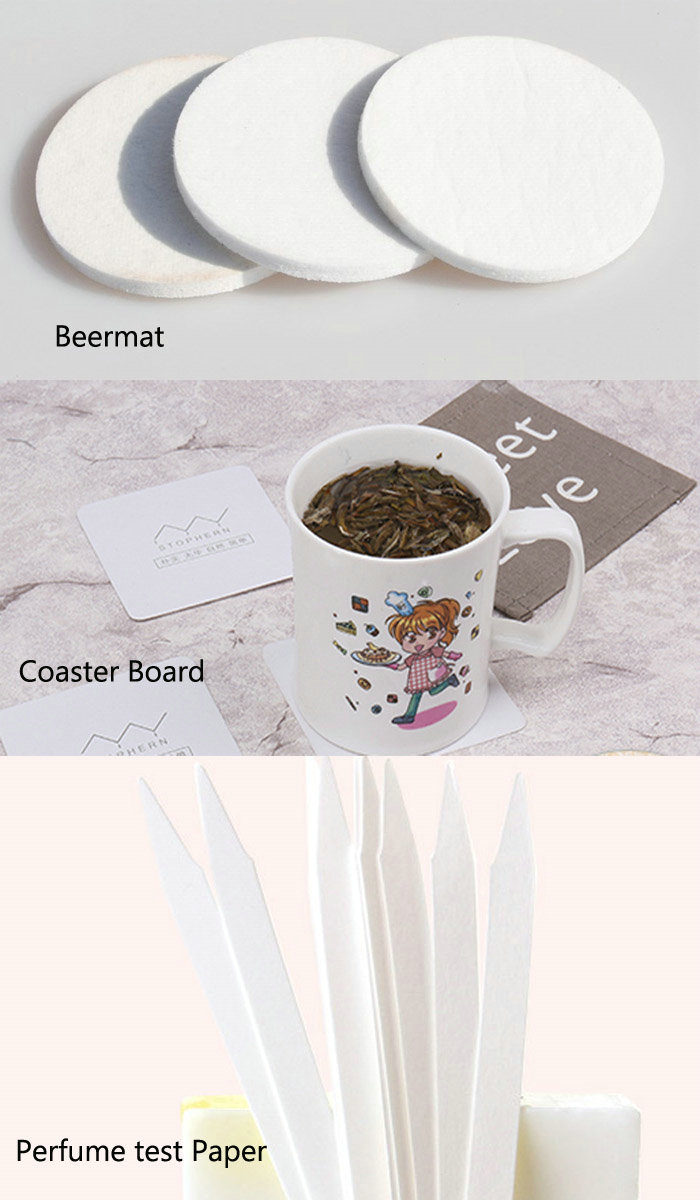 0.4mm 0.7mm Virgin Pulp Uncoated Cardboard Plain Absorbent Paper sheet for Beermat 