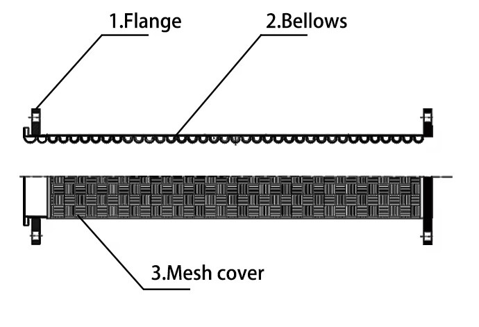 ANSI 150LB Flange Connection Flexible Metal Braided Hose Metal Fitting