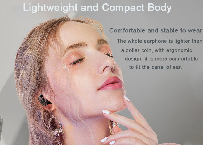 ROHS Noise Reduction Bluetooth Earphones With Mic IPX7 Waterproof