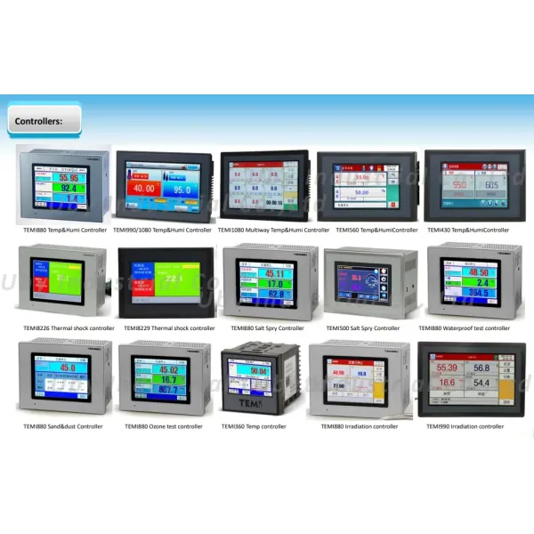 TEMI990 High-precise Temperature and Humidity Programmable Controller with 7-inch Color TFT Touchscreen and 3-channel PT100 Input for ±0.2ºC Accuracy