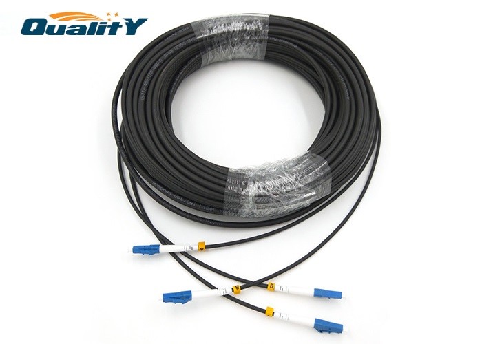 LC UPC Armoured Fiber Optic Patch Cord