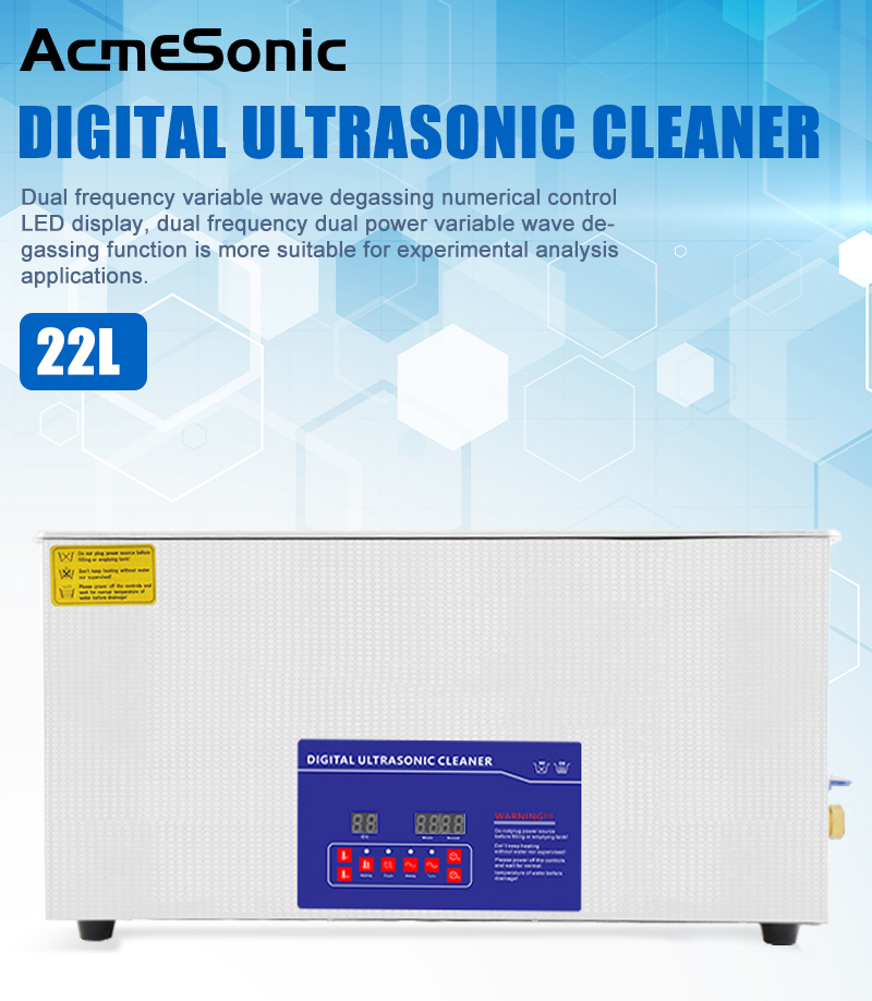 40K Dual Frequency Ultrasonic Cleaner 480w Ultrasonic Cleaning Machine