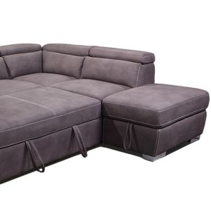 Durable Comfortable Sleeper Sofa , Abrasion Resistant Fabric Couch Bed