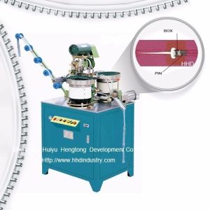 Auto Nylon Zipper Pin and Box Fixing Machine