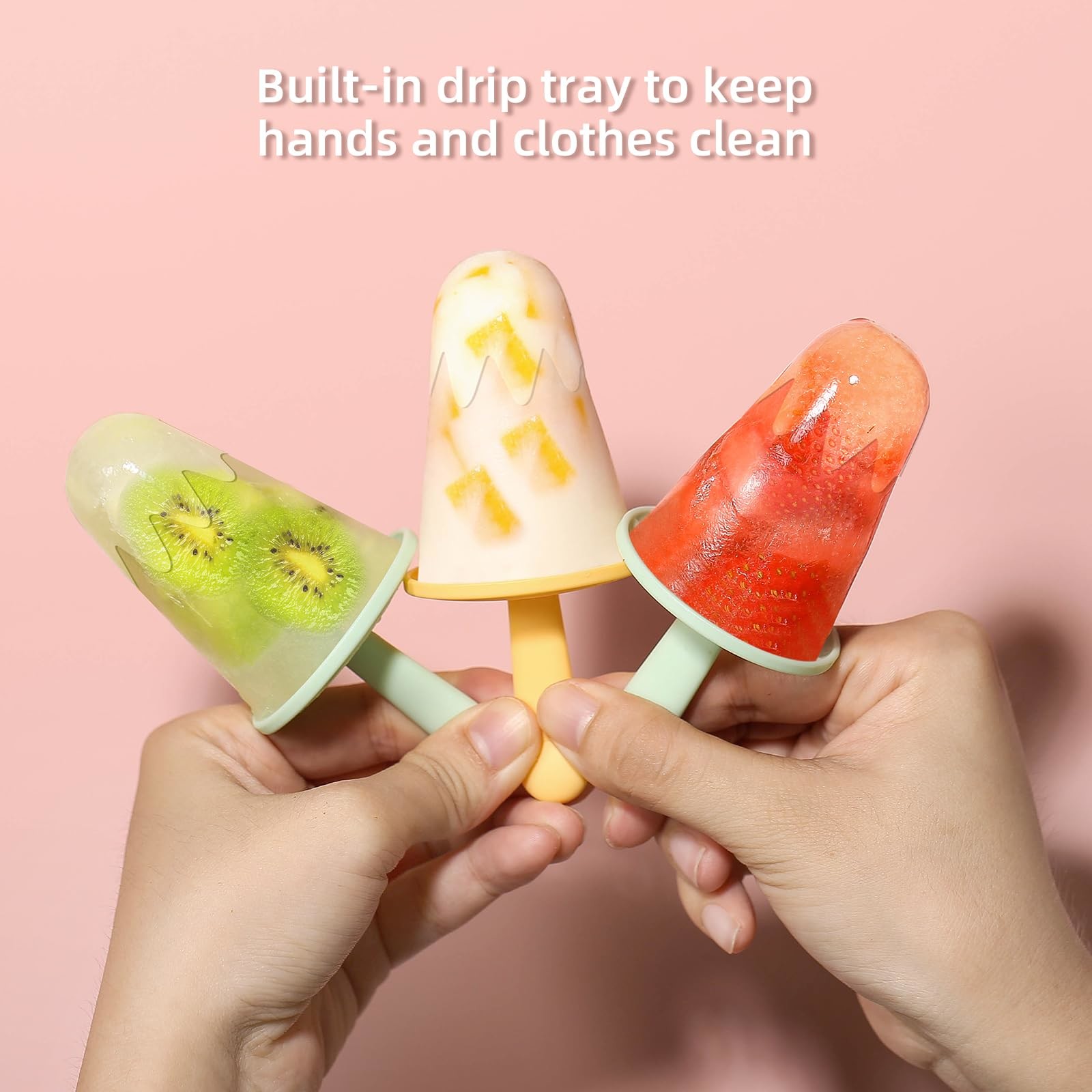 Creative DIY Ice Cream Popsicle Molds Easy To Clean Odourless