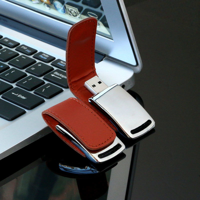 Real Leather Usb Stick 2.0 3.0 portable usb flash drive 64GB 30MB/S