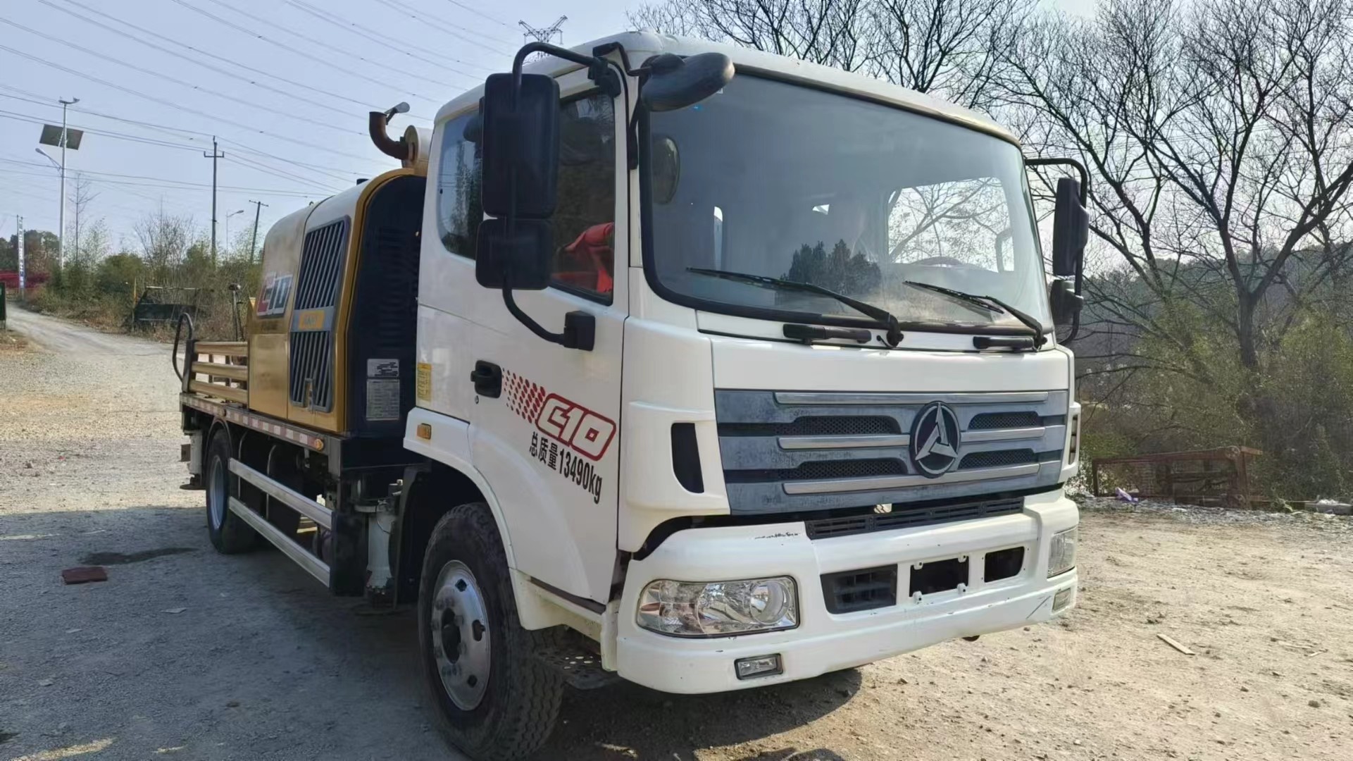 Sany concrete truck pump truck (10023C-10S) height up to 50~80 meters, the use efficiency is fast