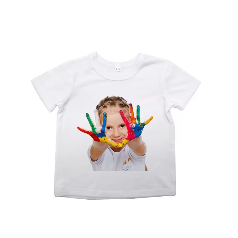 DIY Personalized Best Blank White Sublimation T Shirt For Kids