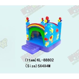 Tarpaulin Inflatable Round Circle Obstacles Course Bouncy Castle Custom Logo