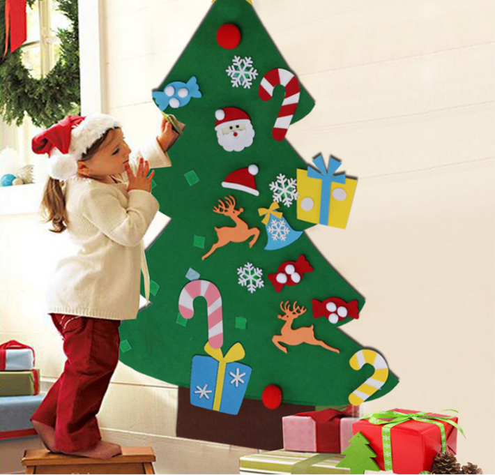 20*28cm Felt Tote Bag Cartoon DIY Designer Christmas Handbags