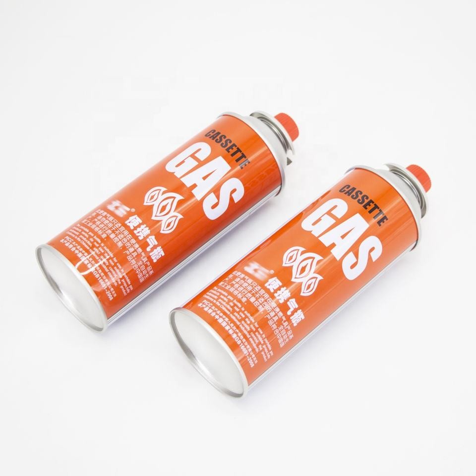 Tin Empty 227g Gas Cartridge Valve Aerosol Spray Valve With Red Cover Assembly