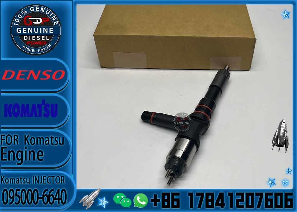 High Quality Common Rail Fuel Injector 095000-6640 0950006640 6251-11-3200 6251-11-3201 For KOMATSU SAA6D125E-5C/5D