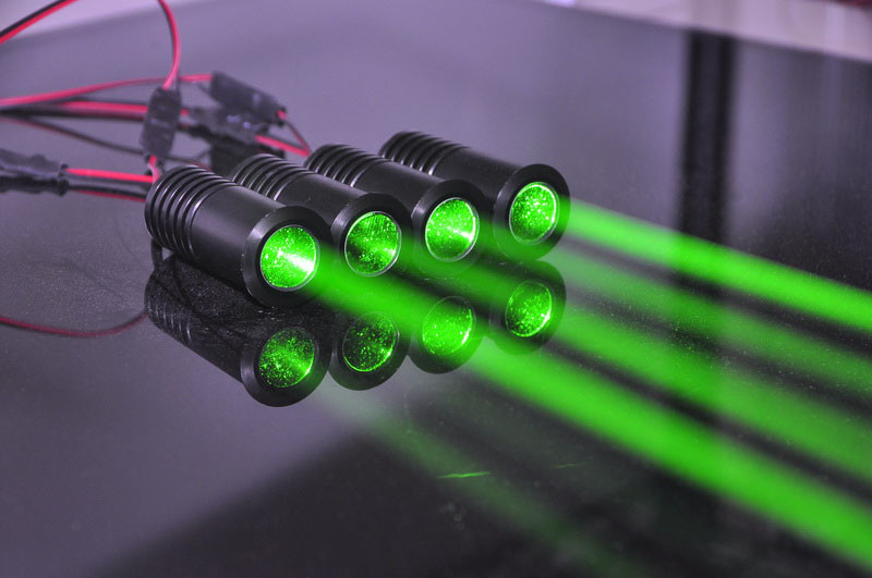 Wide Beam Size Green Laser Dot Diode Module 515nm Wide Long Distance CE Listed