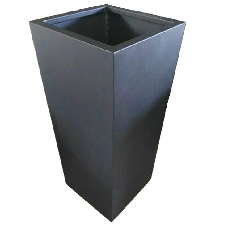 Outdoor garden stainless steel rectangular shape plant planter flower pot