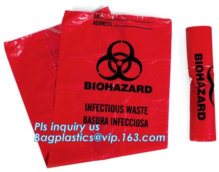 30 Gallon 33" X 40" Red Isolation Infectious Waste Bag / Biohazard Bag High Density 17 Microns - 250 / Case, bagease