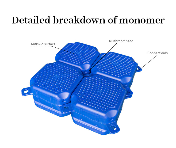 Plastic Pontoon Jetty Dock Floater China Supplier Easy Assemble Dock Float
