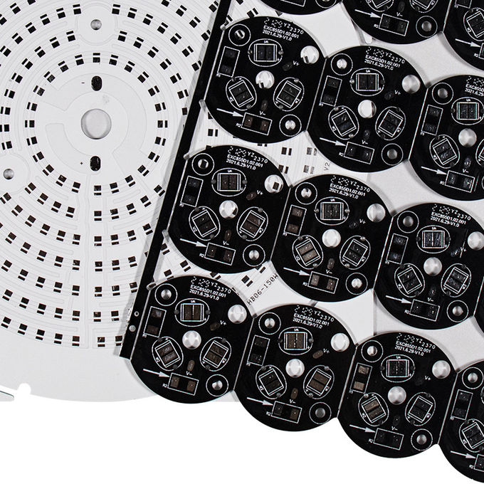 Custom OSP Routing Beveling LED Aluminium PCB Board Aluminum Base