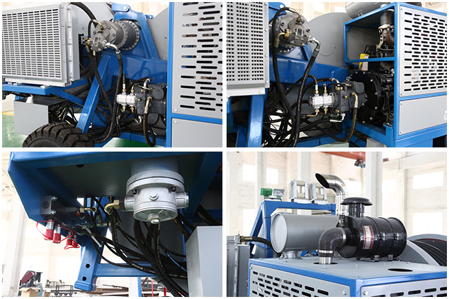 GL2×35 Transmission Line Equipment Hydraulic Tensioner 77KW Diesel 24V Electric System