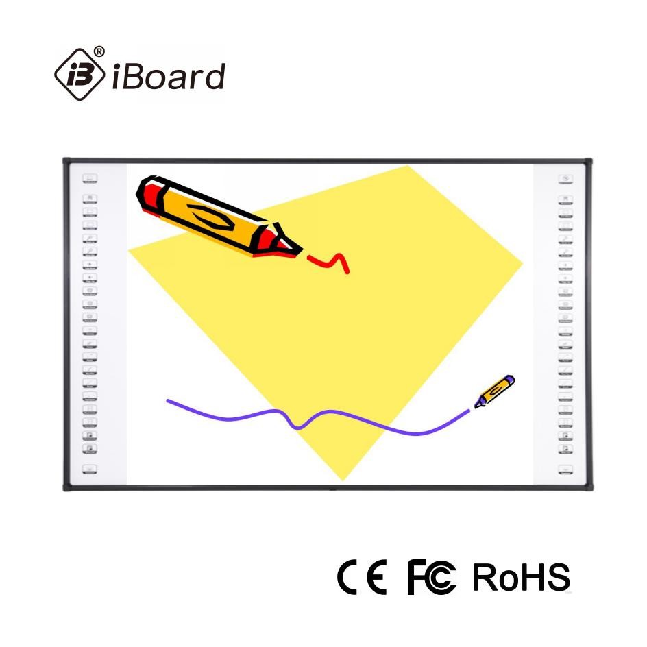 90 inch IR Interactive Whiteboard Finger/pen writing Projection board For Classroom/office