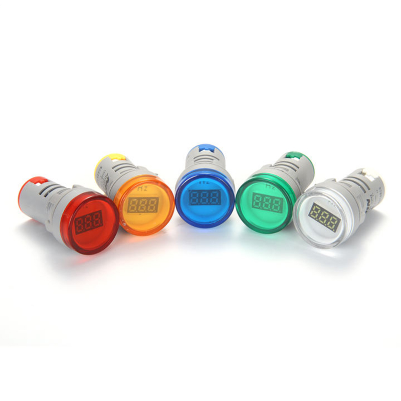 22mm small digital tube led round mini digital display frequency meter electronic indicator lamp measuring