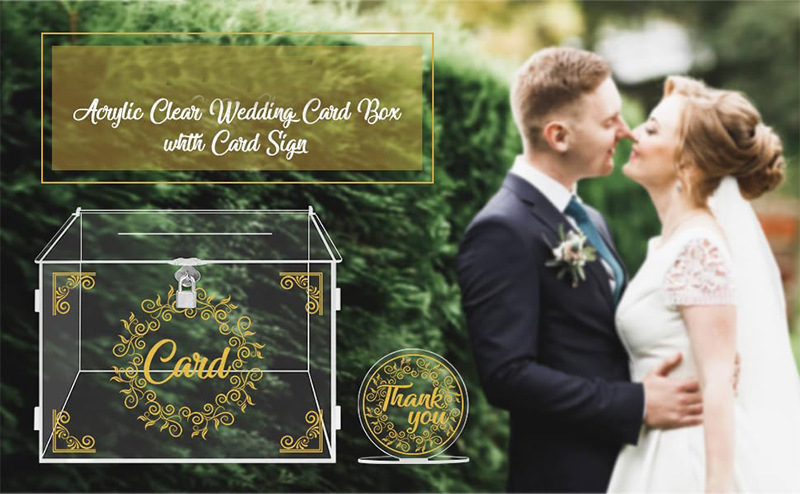 Transparent Assembled Acrylic Display Case Wedding Gift Box For Display Racks