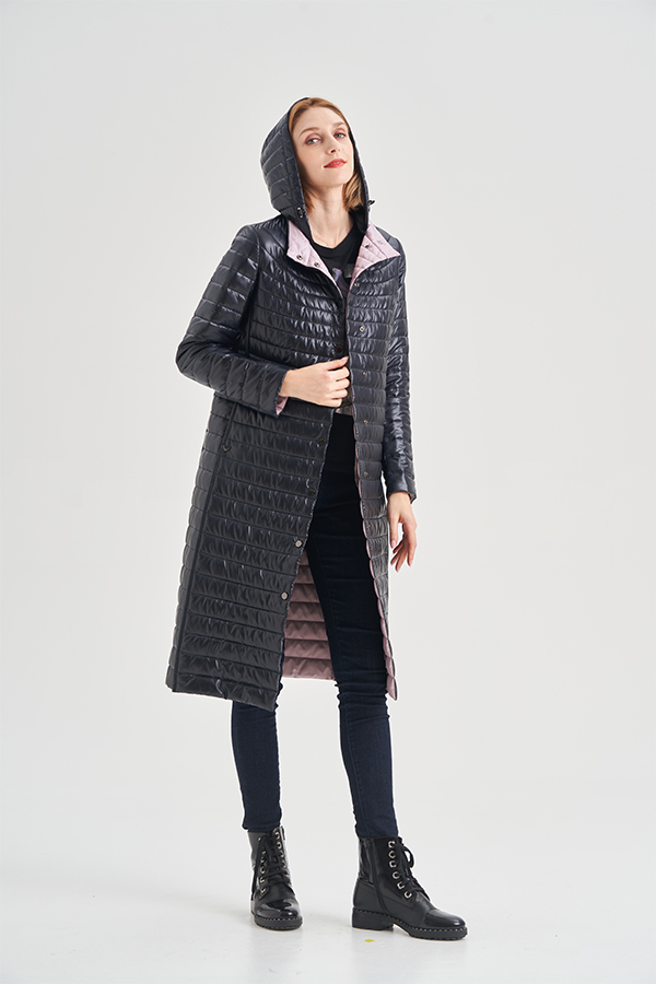 FODARLLOY Wholesale Ladies Warm Hooded Cotton-padded Clothes Women Slim Long Winter Jackets Women Coats
