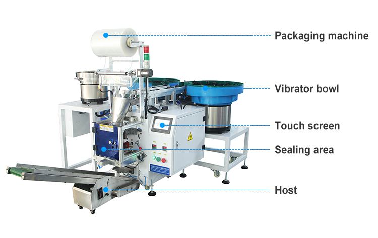 Multi-Function Casters Counting Packaging And Sealing Machines Small Bag