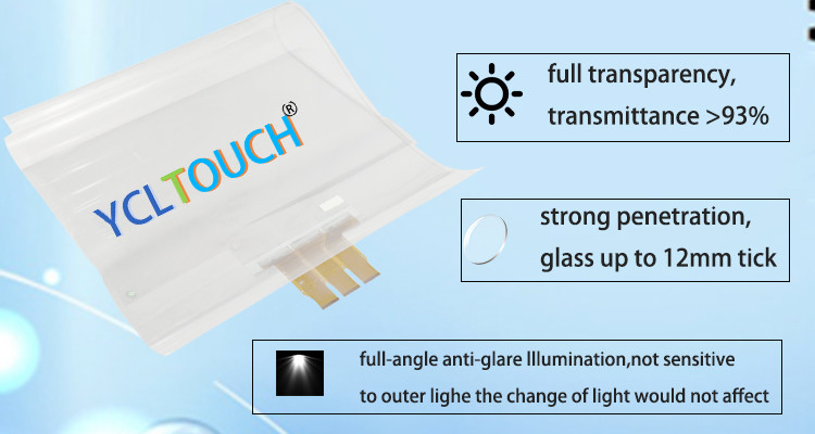 Waterproof Capacitive Multi Touch Foil 55 Inch USB Interactive Projection Touch
