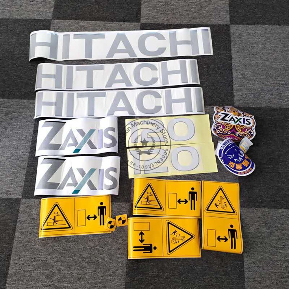 IOS9009 Excavator Sticker Pinup Picture Parts For Hitachi ZX60 ZX70 ZAX130H ZAX150 ZAX200 ZAX210