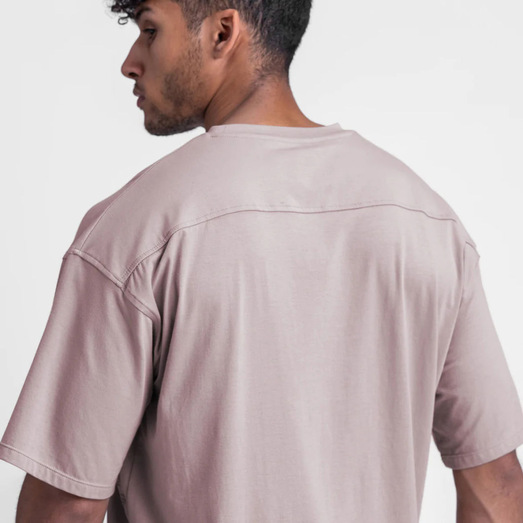 Summer American Loose Sports T-Shirt Men&prime;s Solid Color Cotton Large Size Round Neck Short Sleeve Under The Spread of Fork White T-Shirt