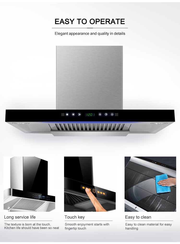 80cm Cooker Commercial Exhaust Hood Smoke Extractor
