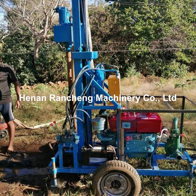 Hydraulic Operation System Water Drilling Machine 150m Depth For Farm Irrigation Well Drilling