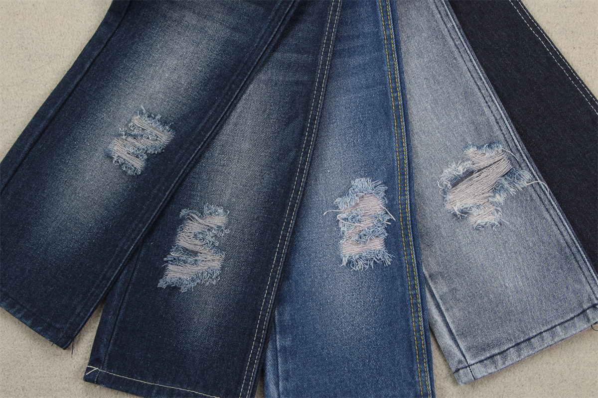 14 Once 100% Cotton Denim Fabric 7X6 Construction Dark Blue