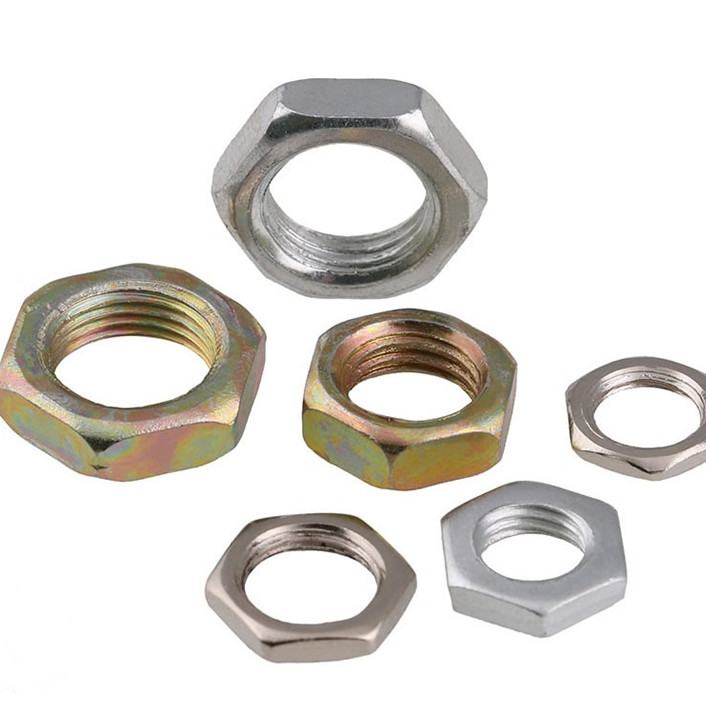 Grade 2 5 8 Zinc Plated M6-M70 Hex Thin Nuts And Washers
