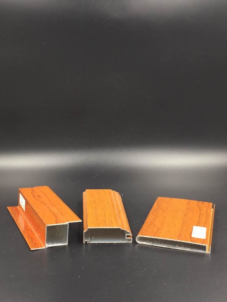 0.4mm Wood Grain Aluminium Profile Heat Insulation For Iraq Malaysia