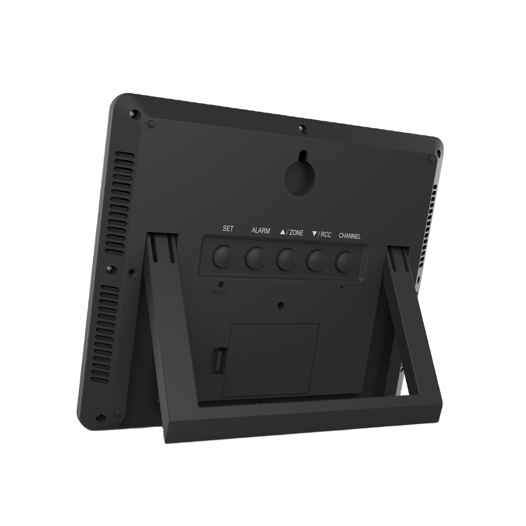 Radio-controlled Digital Table Clock with Indoor Outdoor Temperature 22.6 x 2.7 x 18.8cm