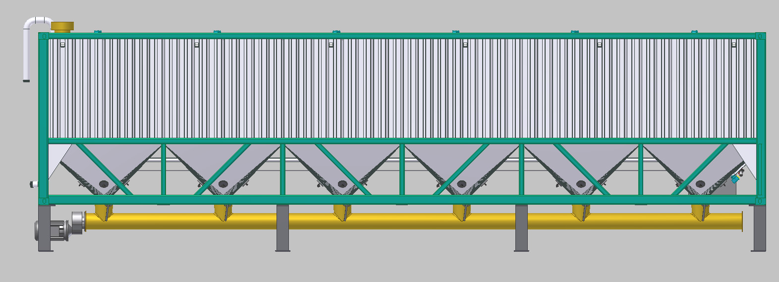 Steel Cement Silo Pressure Relief Valve Bulk Cement Storage Mobile Cement Silo With Dust Collector