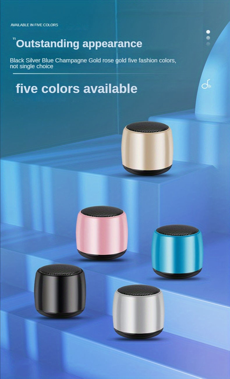 3W Output Power PORTABLE Wireless Speaker Mini Subwoofer for Compact Audio Experience