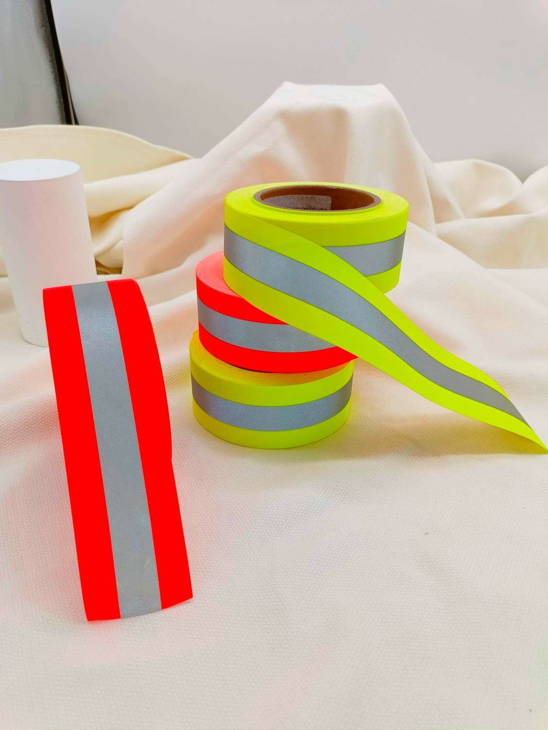 Flame Retardant High Visibility Silver Safety Reflective Tape For Clothing Firefighter suits Yellow Orange