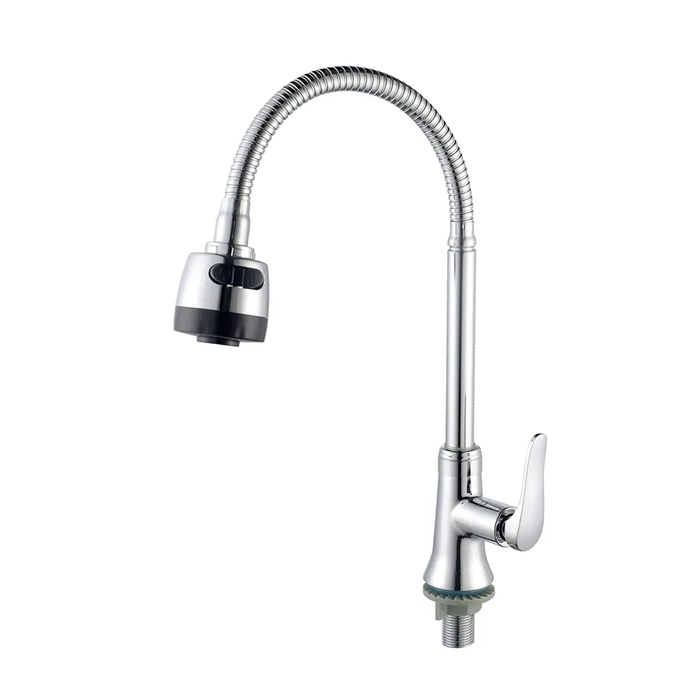 Modern Hot Cold Water Tap With Traditional Design Polished Zinc Single Handle Faucet