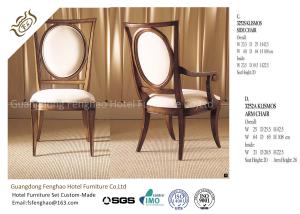Buy cheap Classic Hotel Dining Chairs Round Back Wooden Louis Dining Chairs product