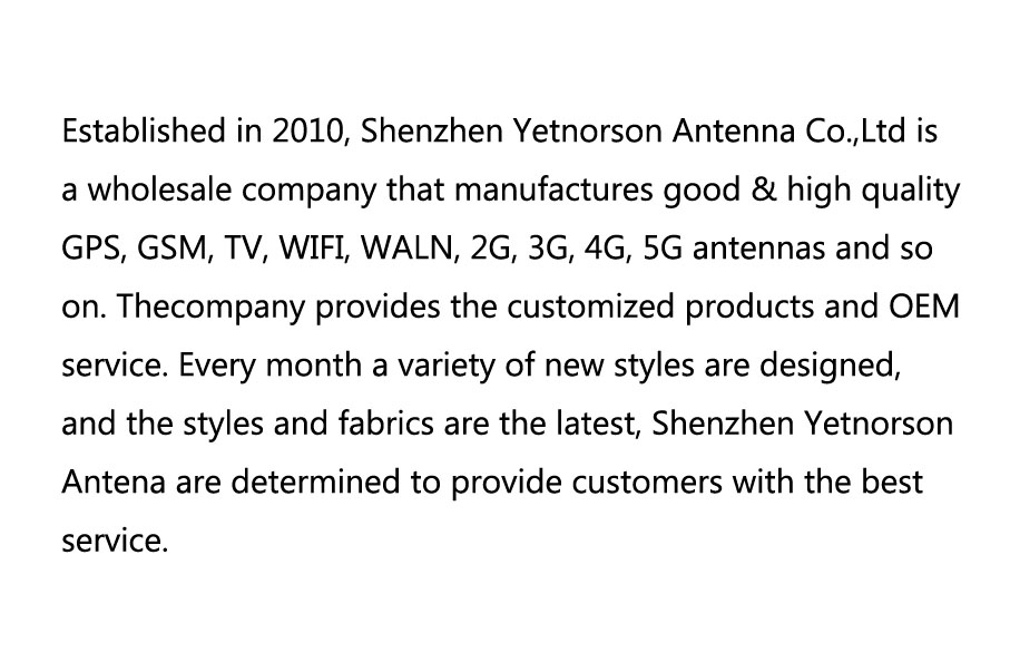 2400-2500MHz GSM GPS WiFi 4G Combo Active External Car GPS GSM Antenna with Materials