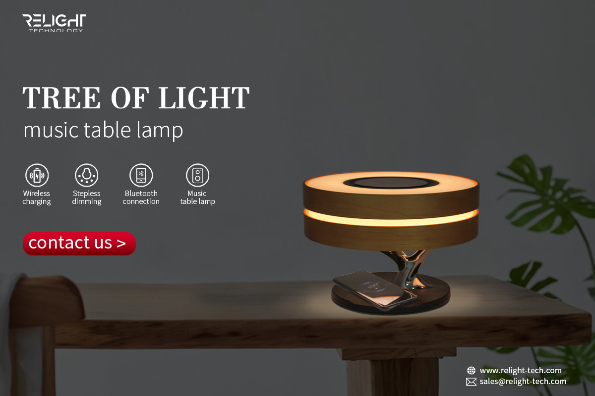 Tree of light wireless charging decorative atmosphere Portable Led Desk Lamp Flash Light Orange For living room