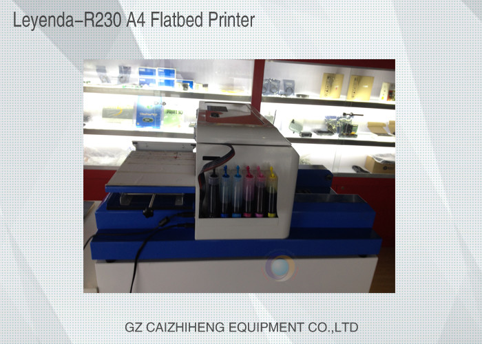 Auto Desktop Small Format Uv Flatbed Printer , Multi - Purpose Flat Printing Machine